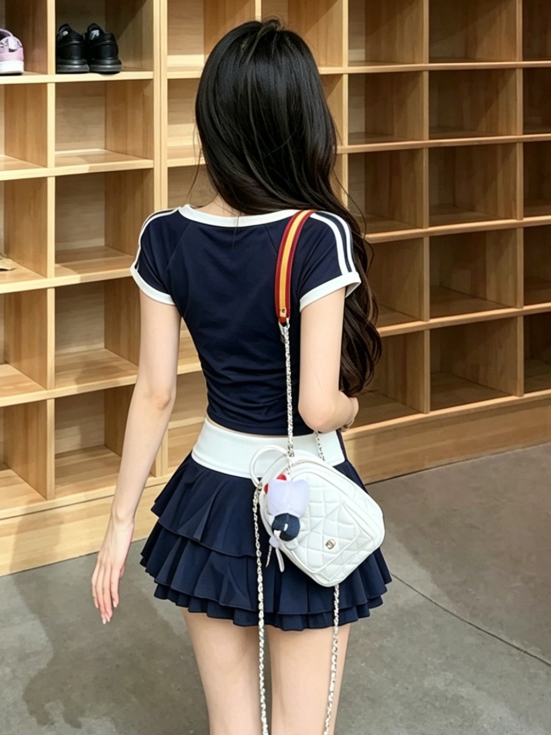 Set atasan dan rok pendek wani - Vintage Fashion T Shirts ulasan dan harga