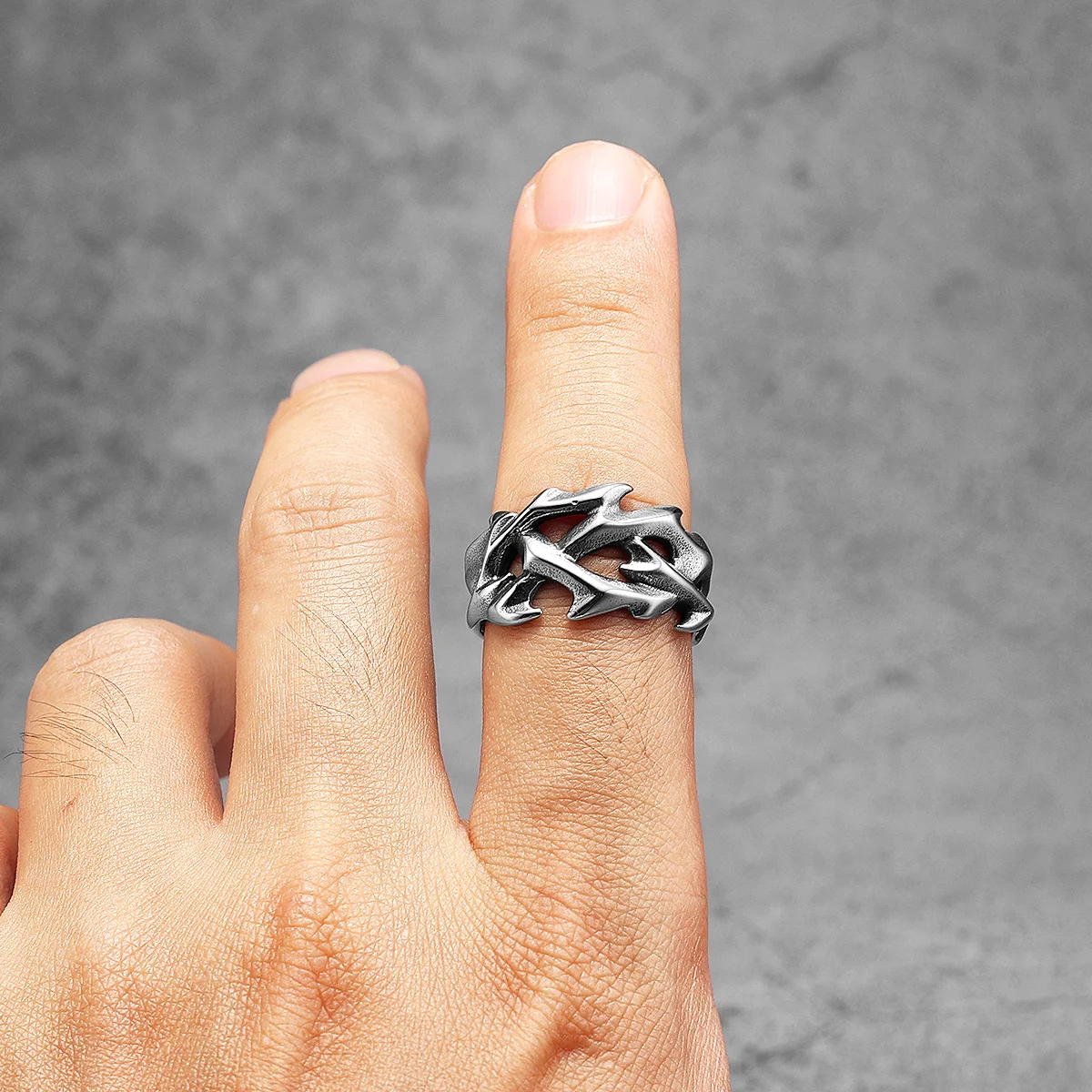 Yesus duri mahkota pria cincin - Vintage Fashion Newtown ulasan dan harga
